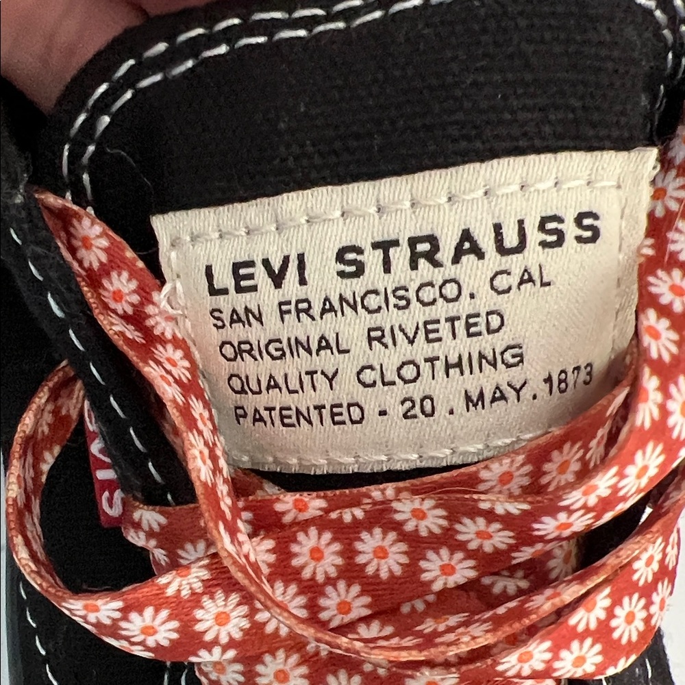 Levi's Black Anikin‎ Canvas Sneakers - Picture 12 of 14